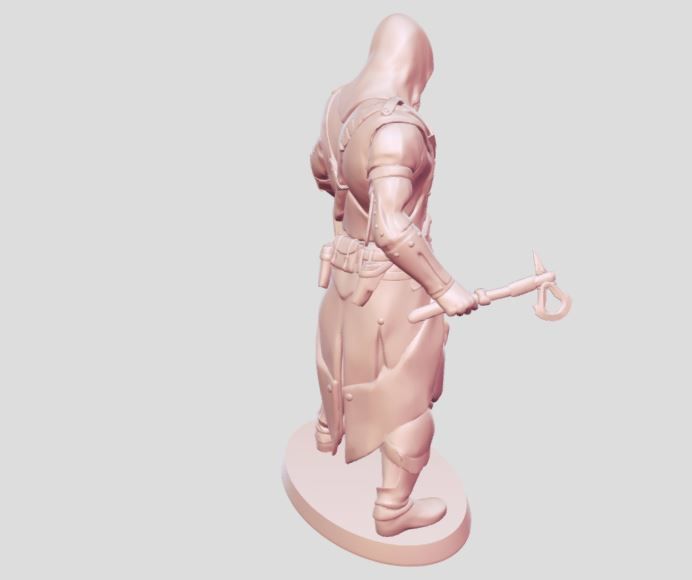 Assasin Warrior man 3D print model_5