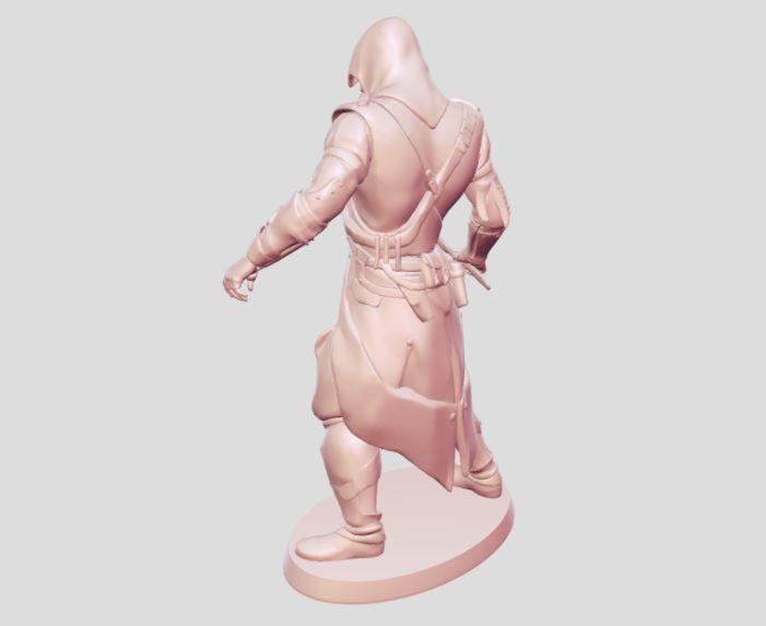 Assasin Warrior man 3D print model_3