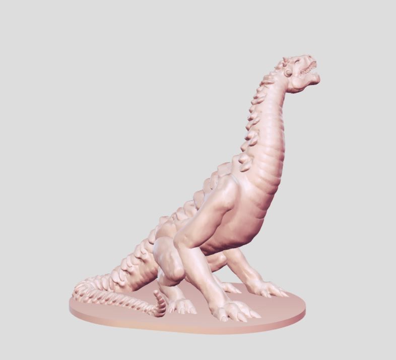dragon figurine 3D print model_3