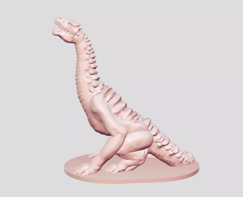 dragon figurine 3D print model_0