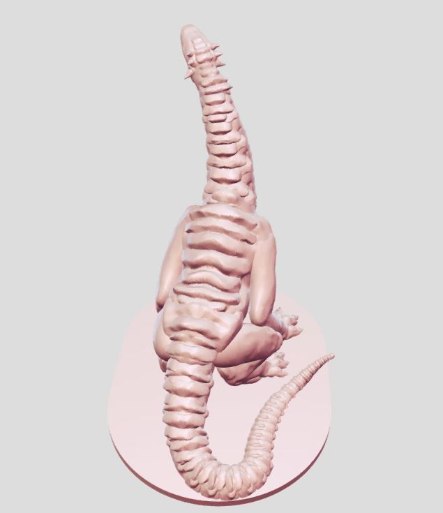 dragon figurine 3D print model_5