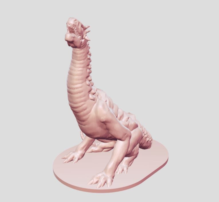 dragon figurine 3D print model_1