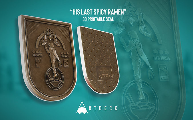 His Last Spicy Ramen 3D Printable Seal Free 3D print model