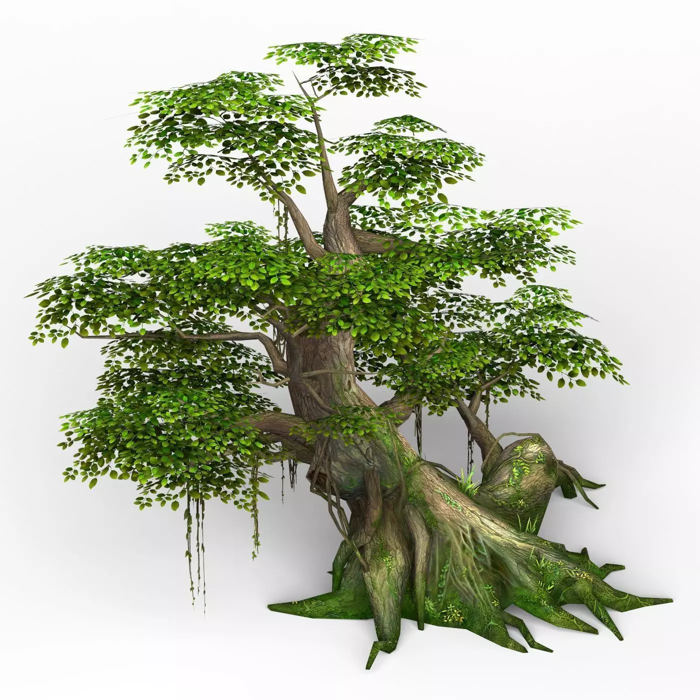 Game Ready Fantasy Tree 01 Low-poly 3D model