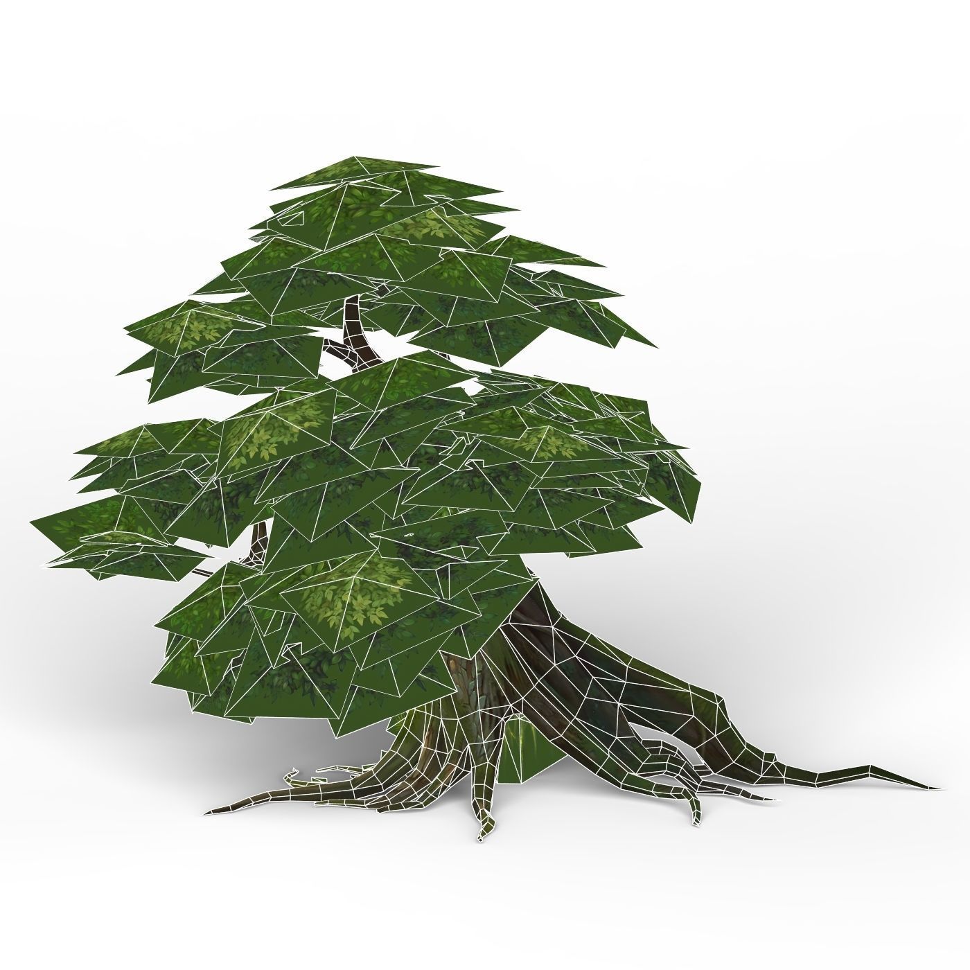 Game Ready Fantasy Tree 05 Low-poly 3D model_4