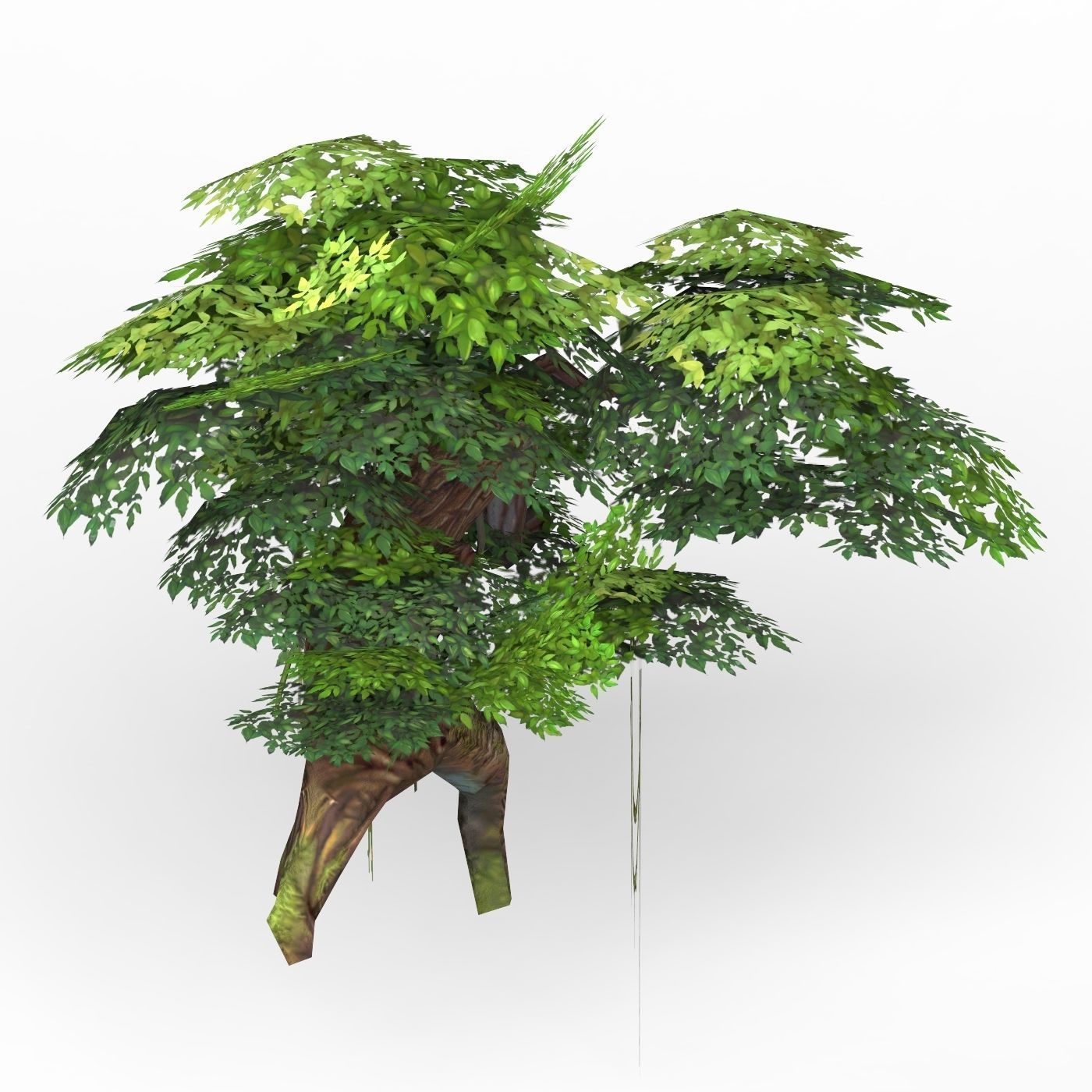 Game Ready Fantasy Tree 07 Low-poly 3D model_2