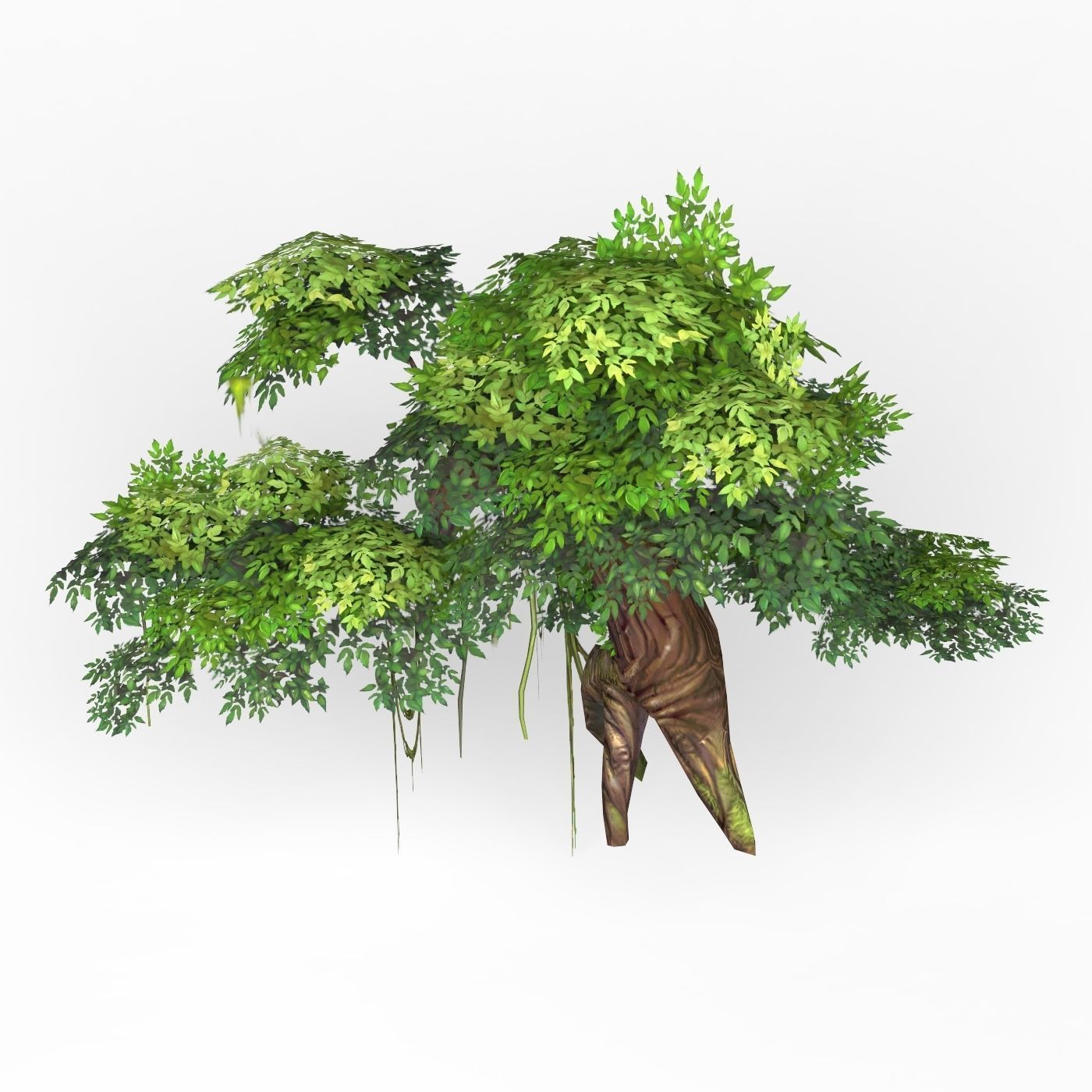 Game Ready Fantasy Tree 07 Low-poly 3D model_3