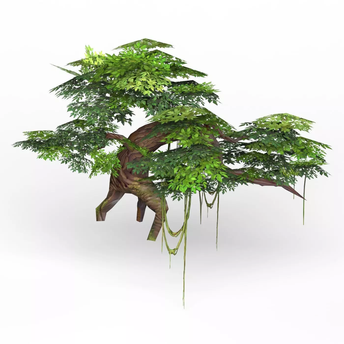 Game Ready Fantasy Tree 07 Low-poly 3D model_0