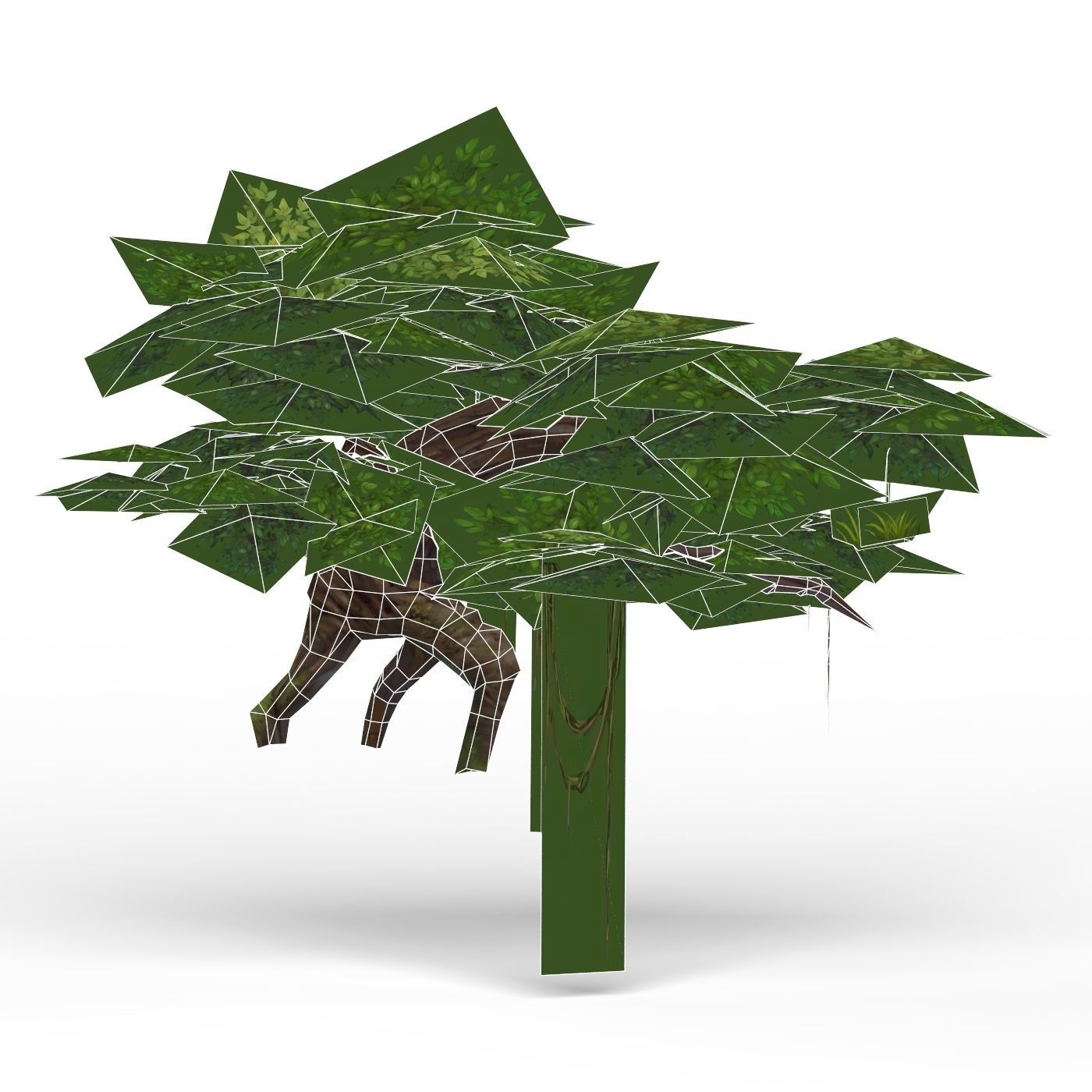 Game Ready Fantasy Tree 07 Low-poly 3D model_4