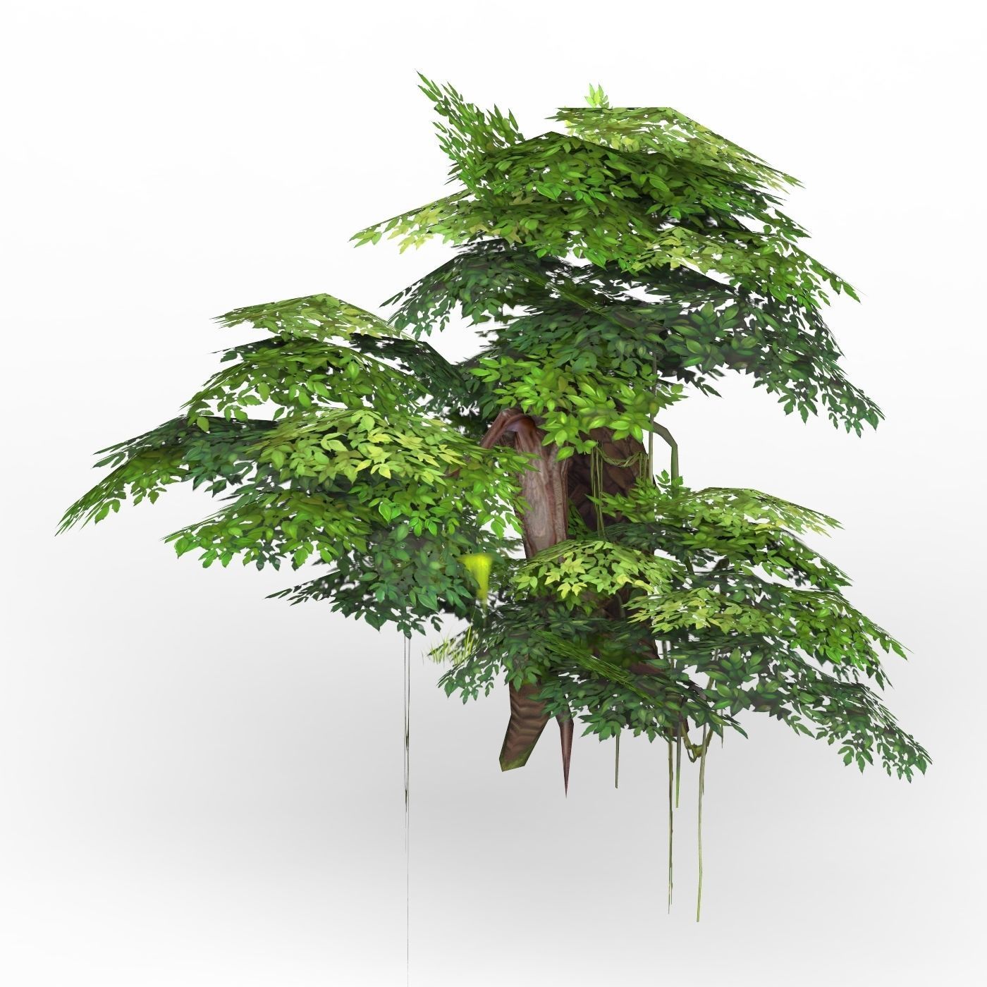 Game Ready Fantasy Tree 07 Low-poly 3D model_1