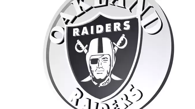 Raiders logo disc 3D model