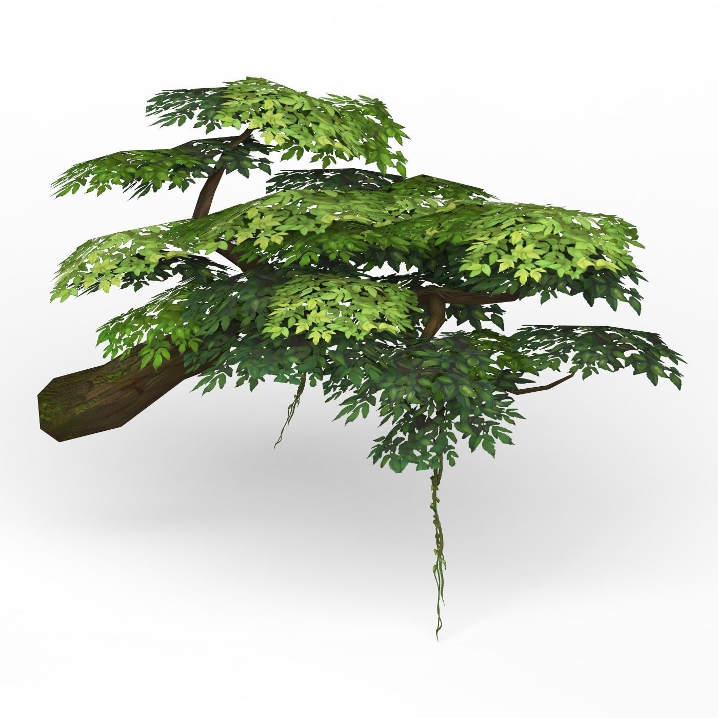 Game Ready Fantasy Tree 08 Low-poly 3D model_2