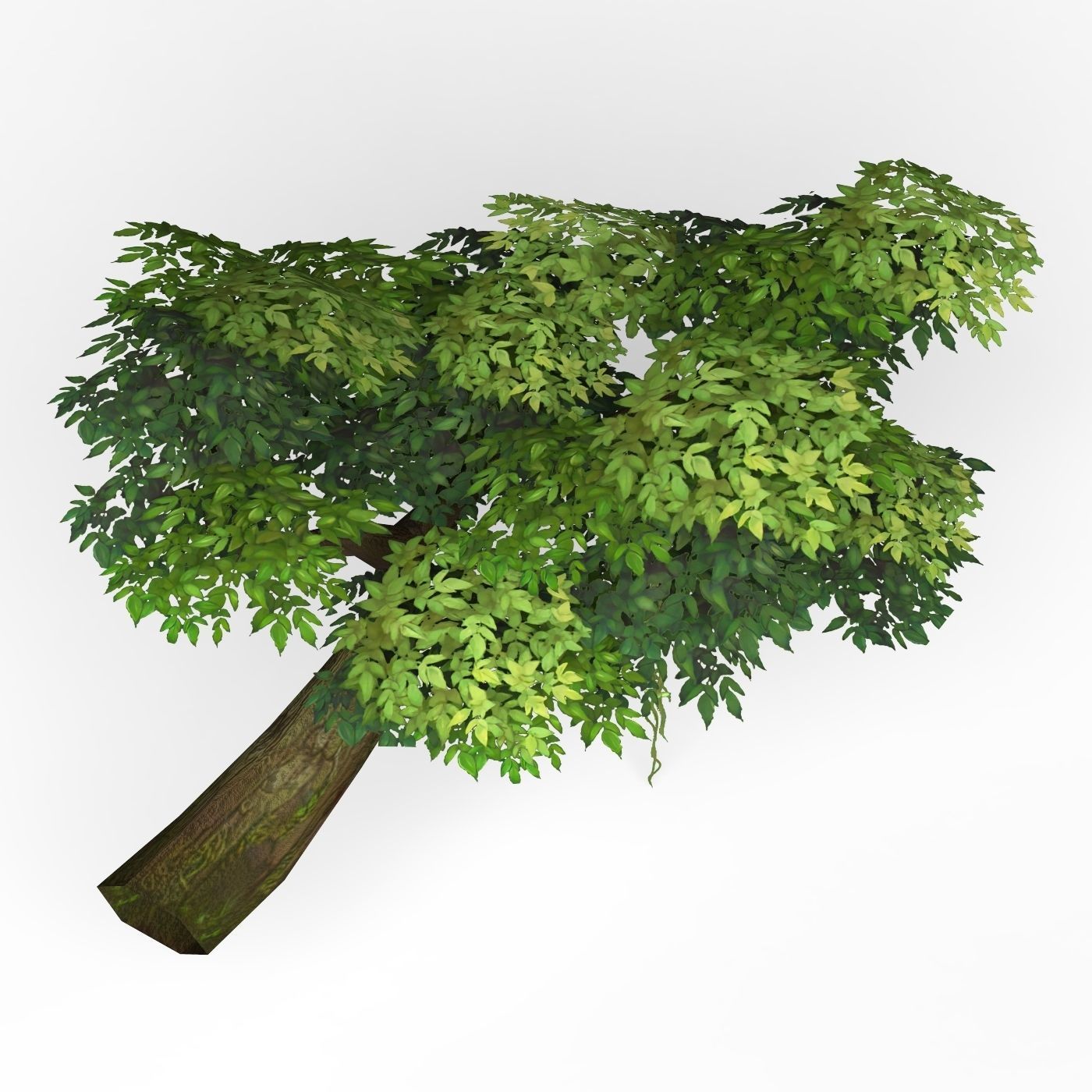 Game Ready Fantasy Tree 08 Low-poly 3D model_3