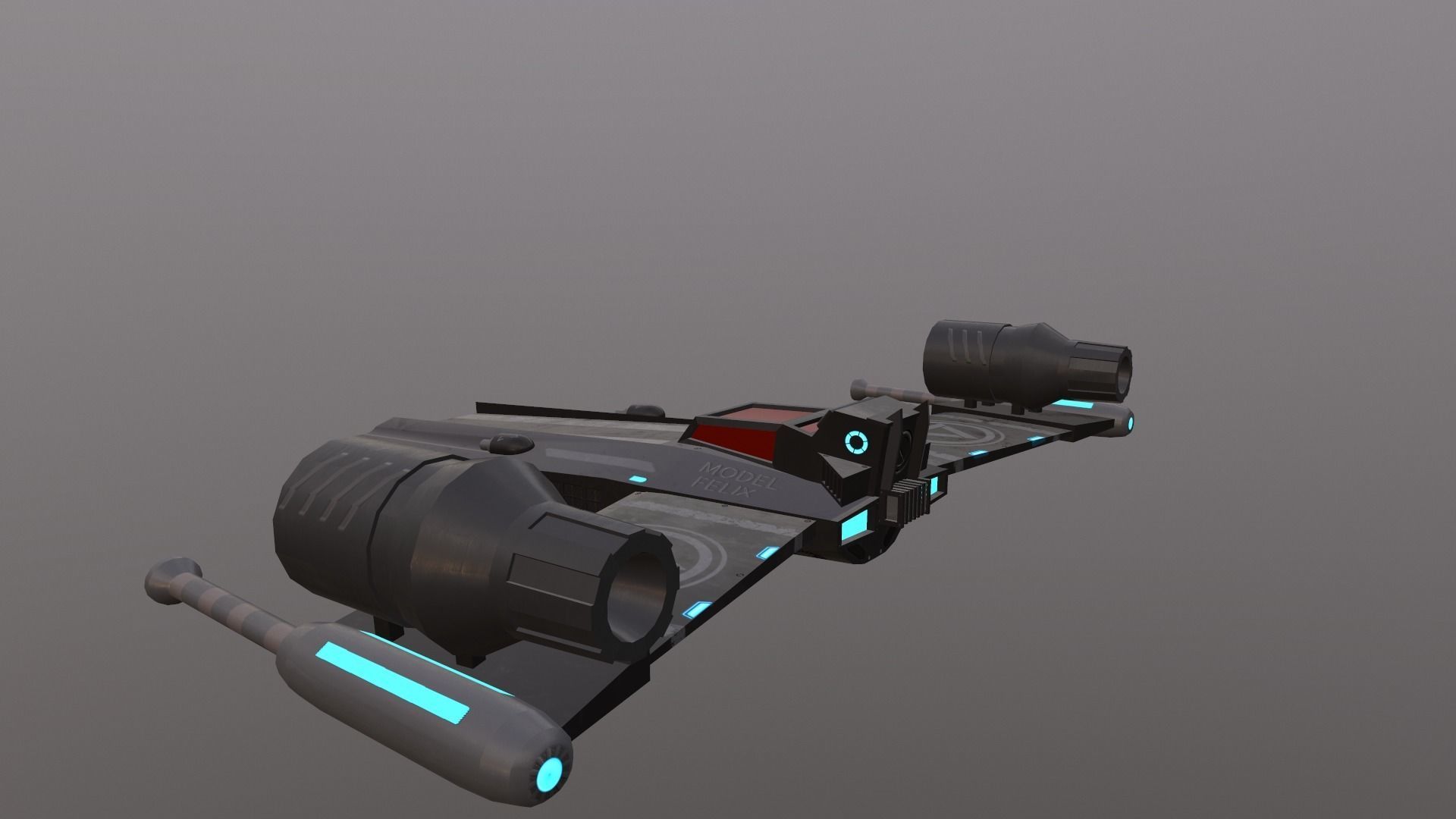 StarFighter- Felix Low-poly 3D model_3