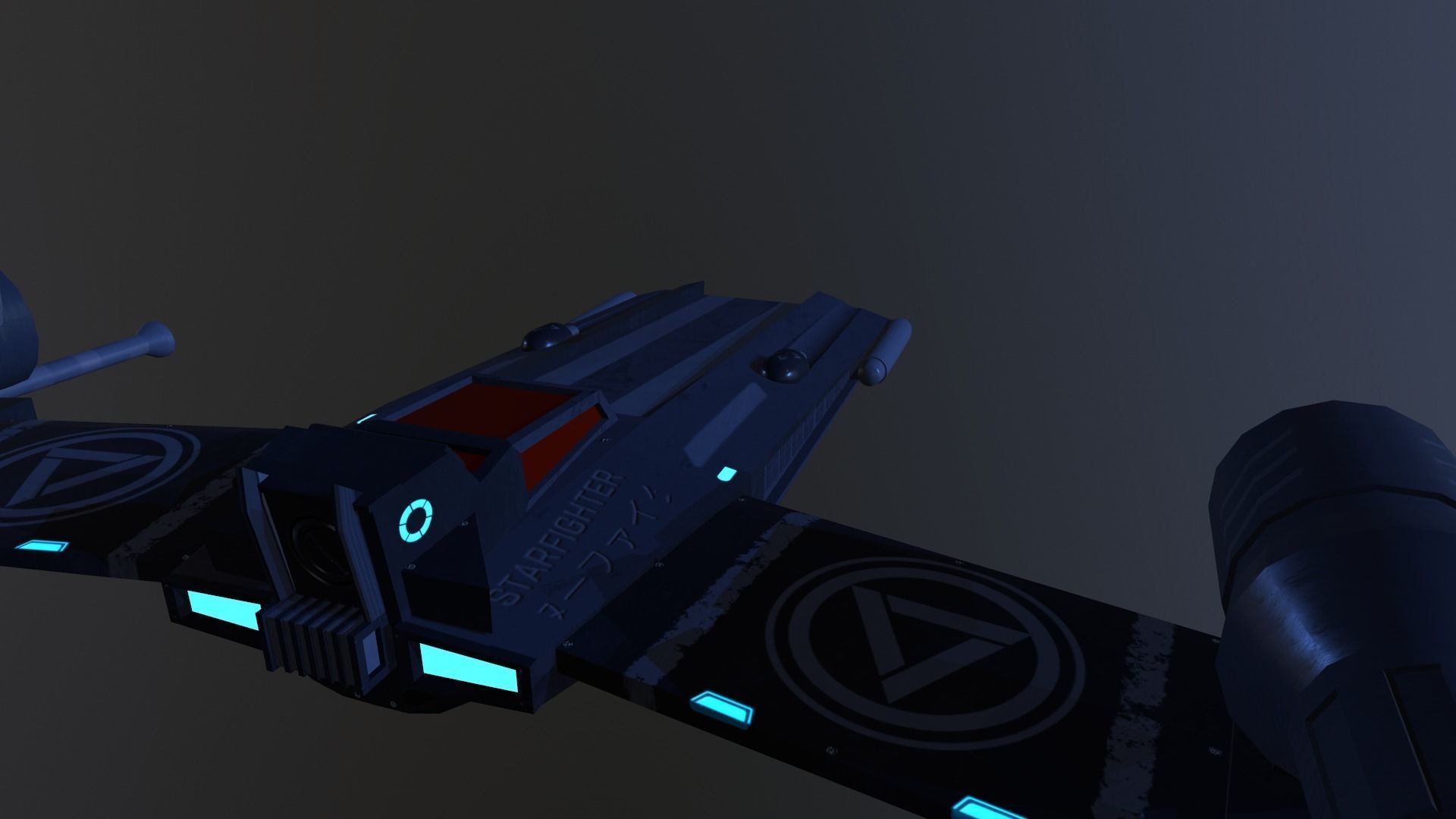 StarFighter- Felix Low-poly 3D model_7