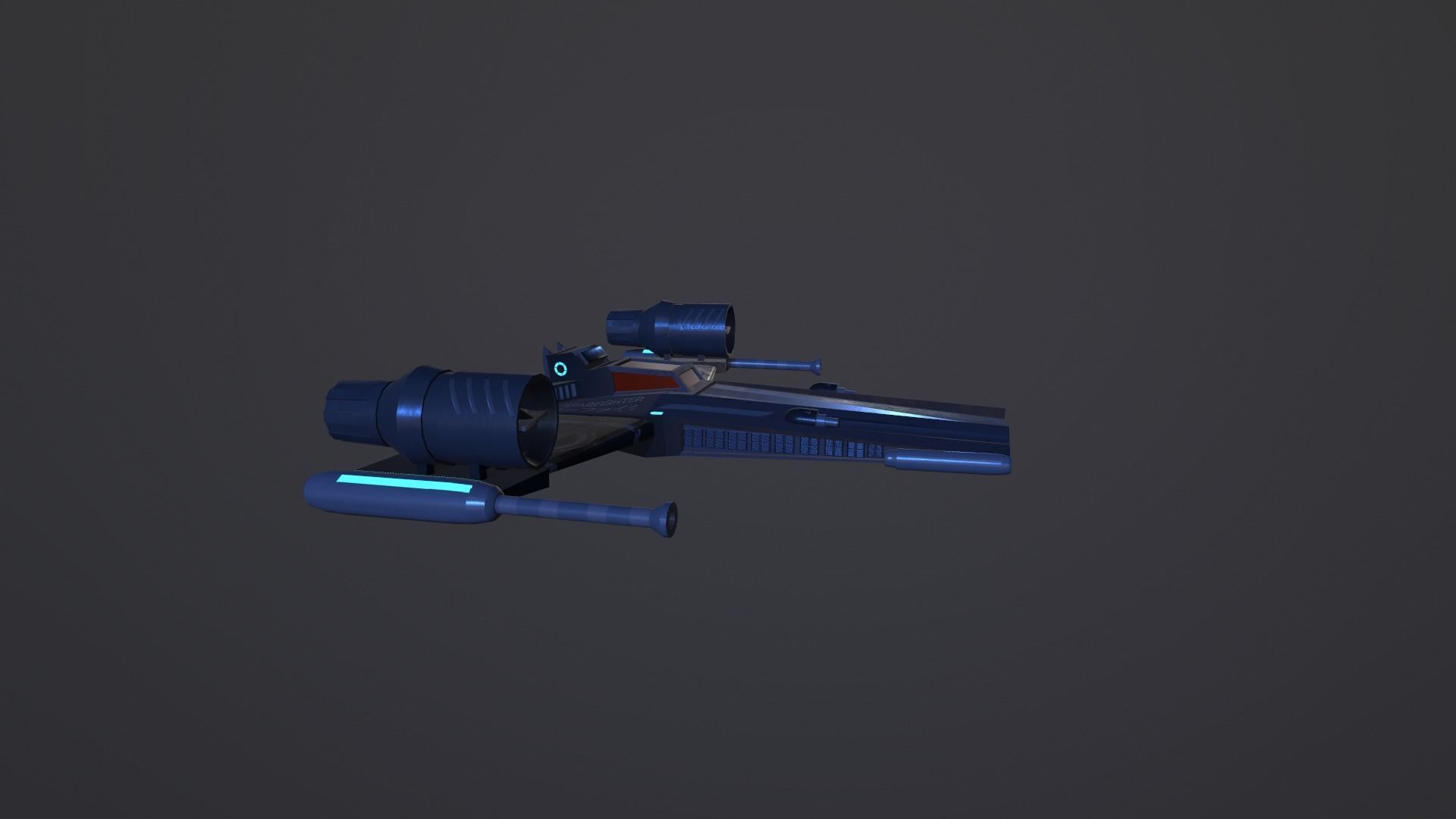 StarFighter- Felix Low-poly 3D model_4