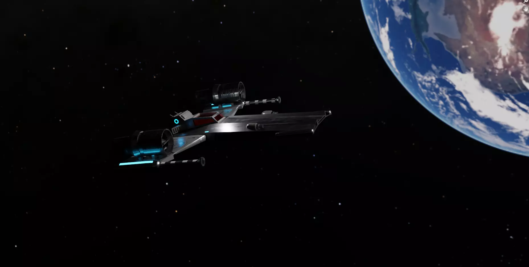 StarFighter- Felix Low-poly 3D model_0