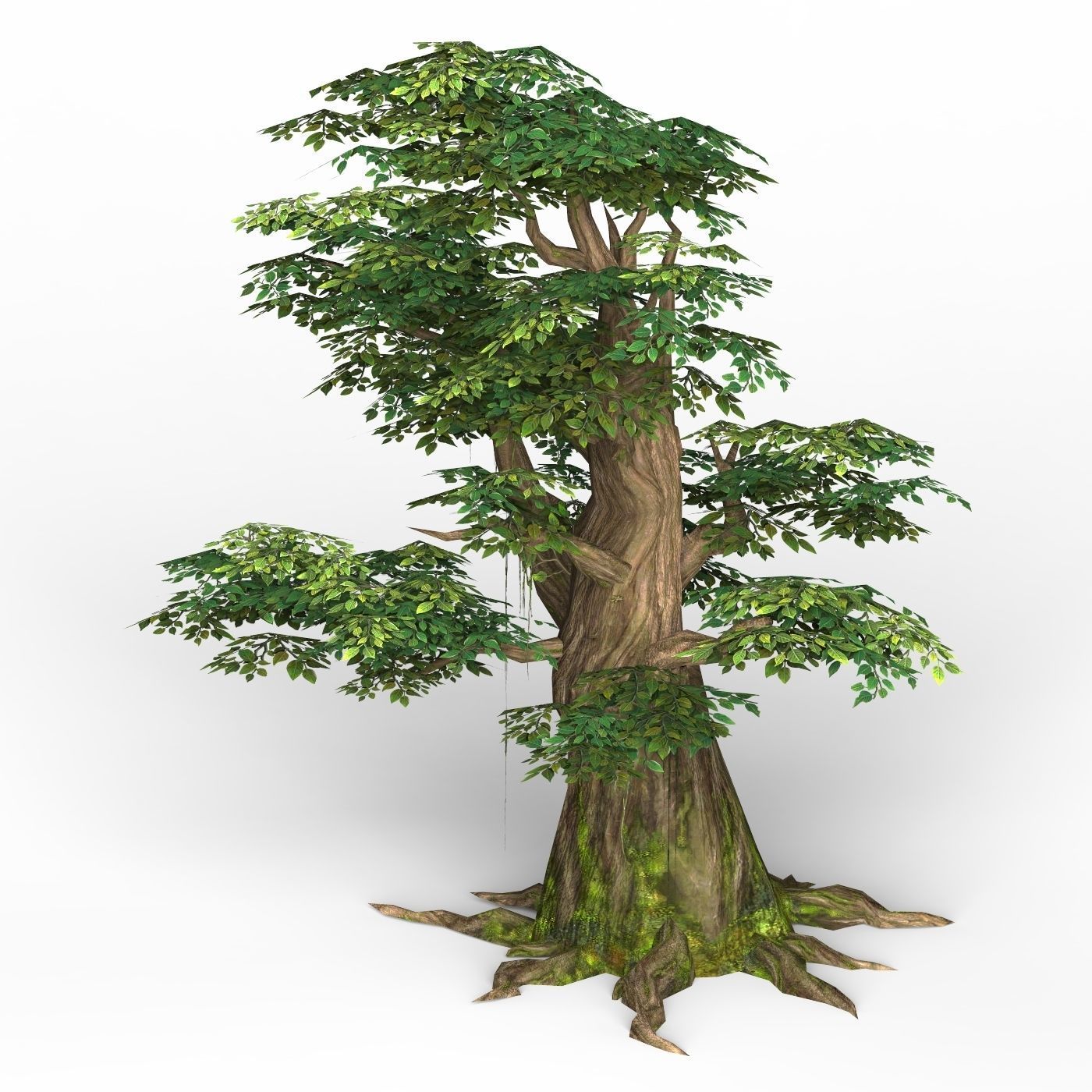 Game Ready Fantasy Tree 09 Low-poly 3D model_1