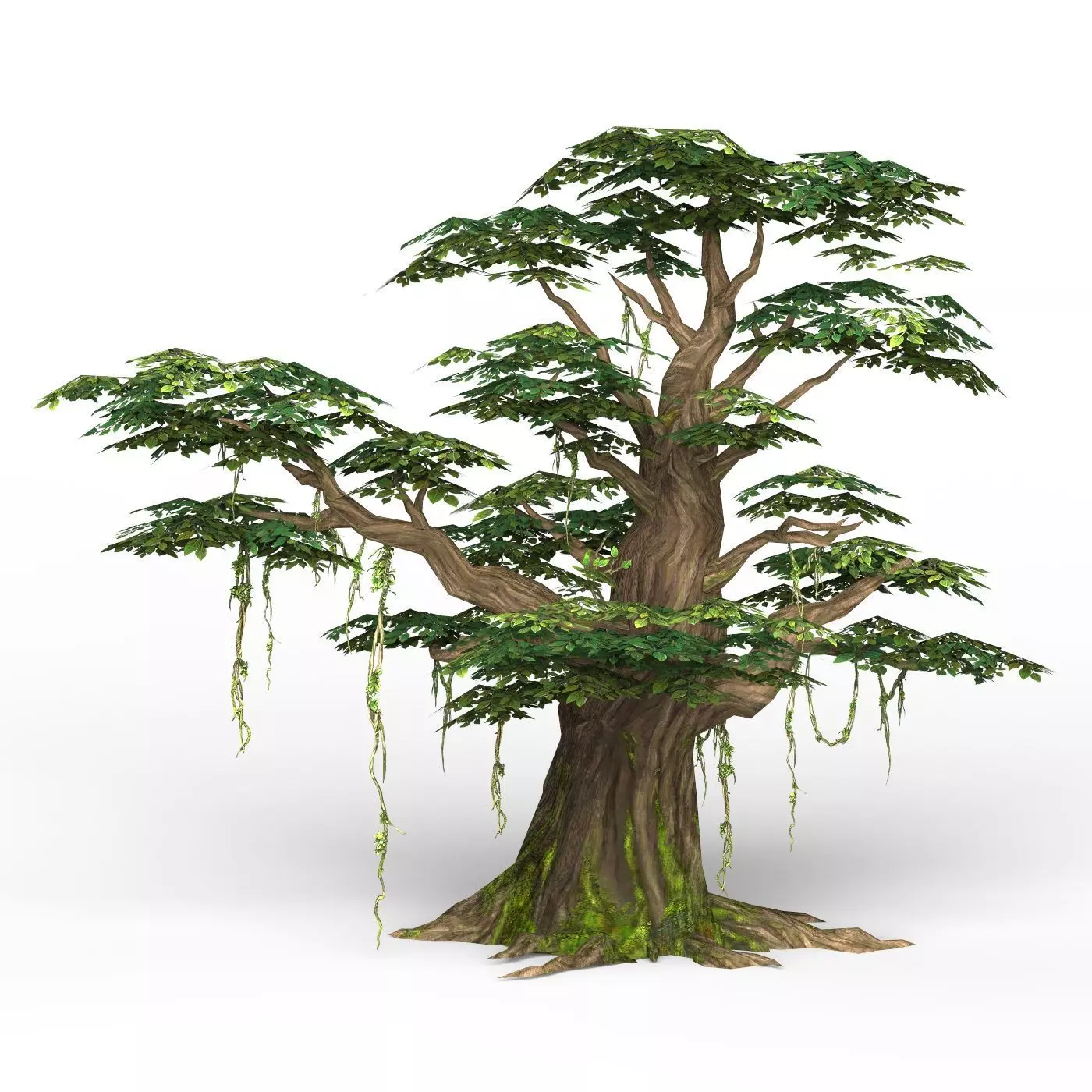 Game Ready Fantasy Tree 09 Low-poly 3D model_0