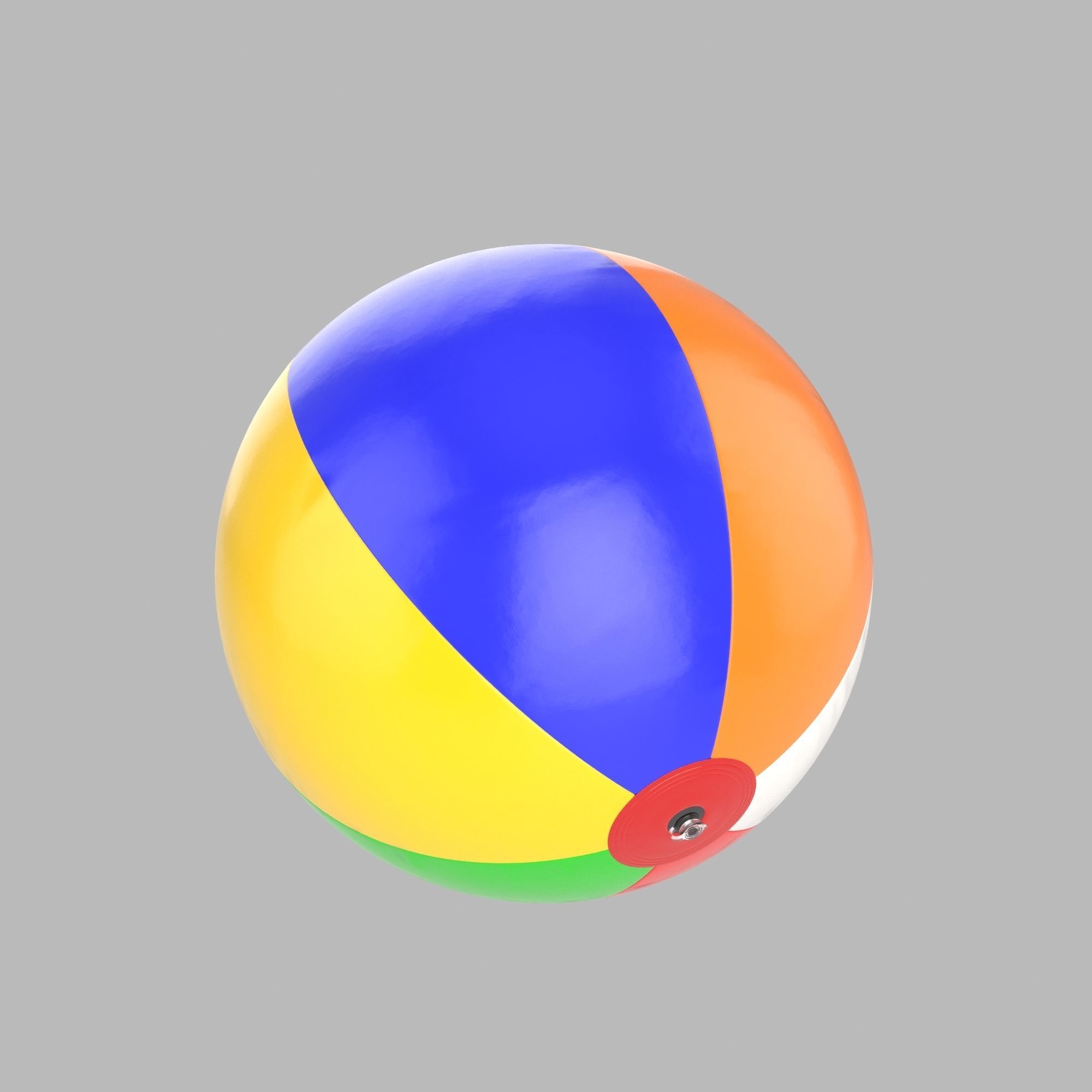 Beach ball 3D model_2