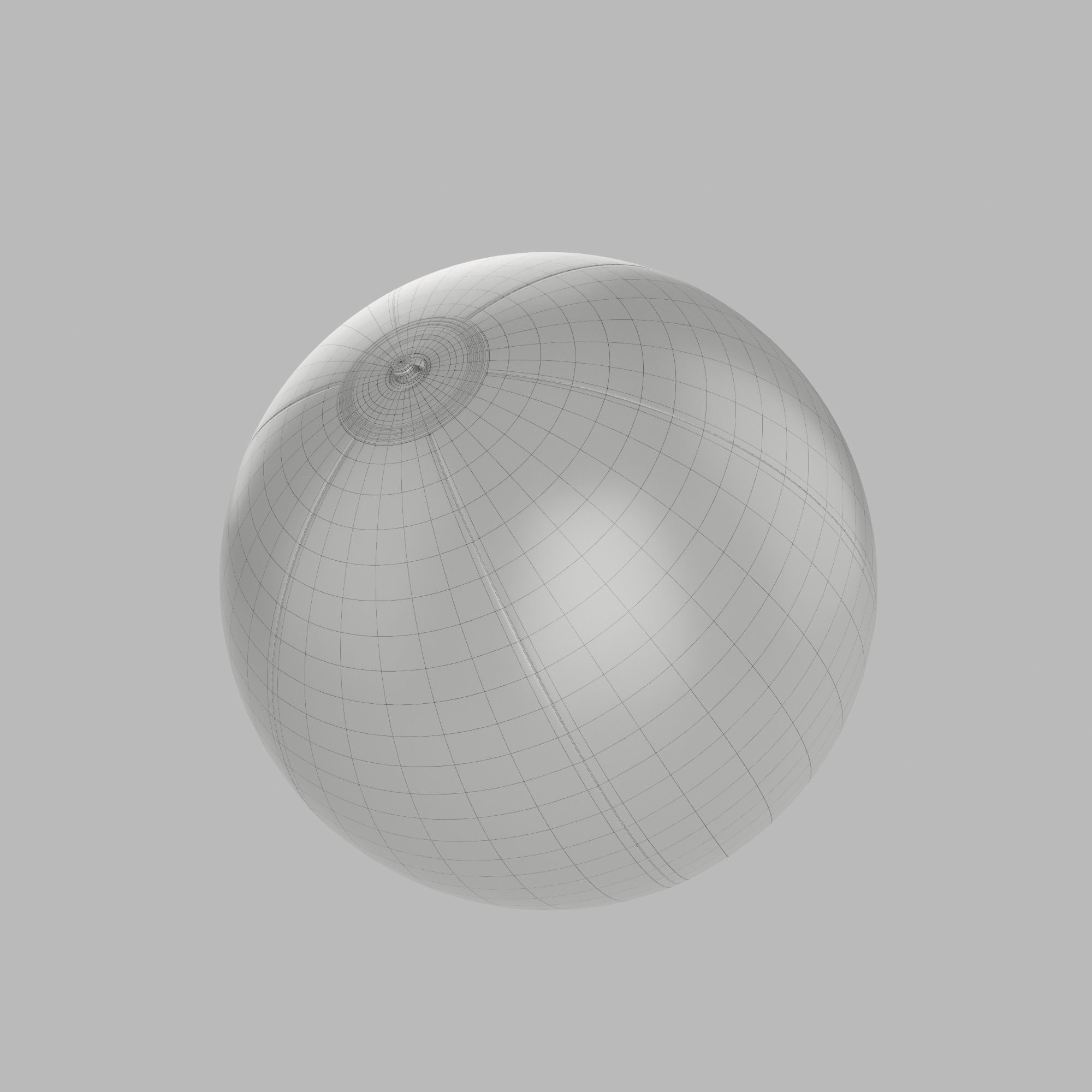 Beach ball 3D model_5