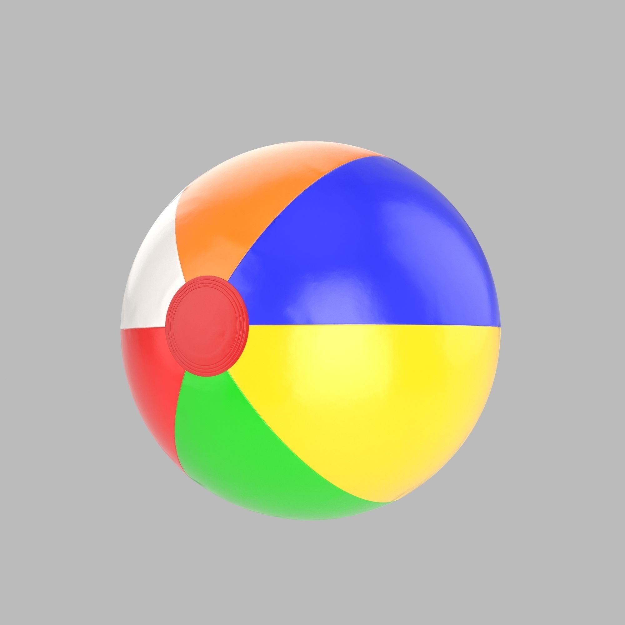 Beach ball 3D model_3
