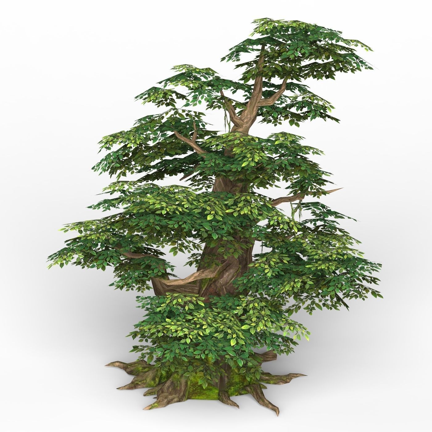 Game Ready Fantasy Tree 11 Low-poly 3D model_1