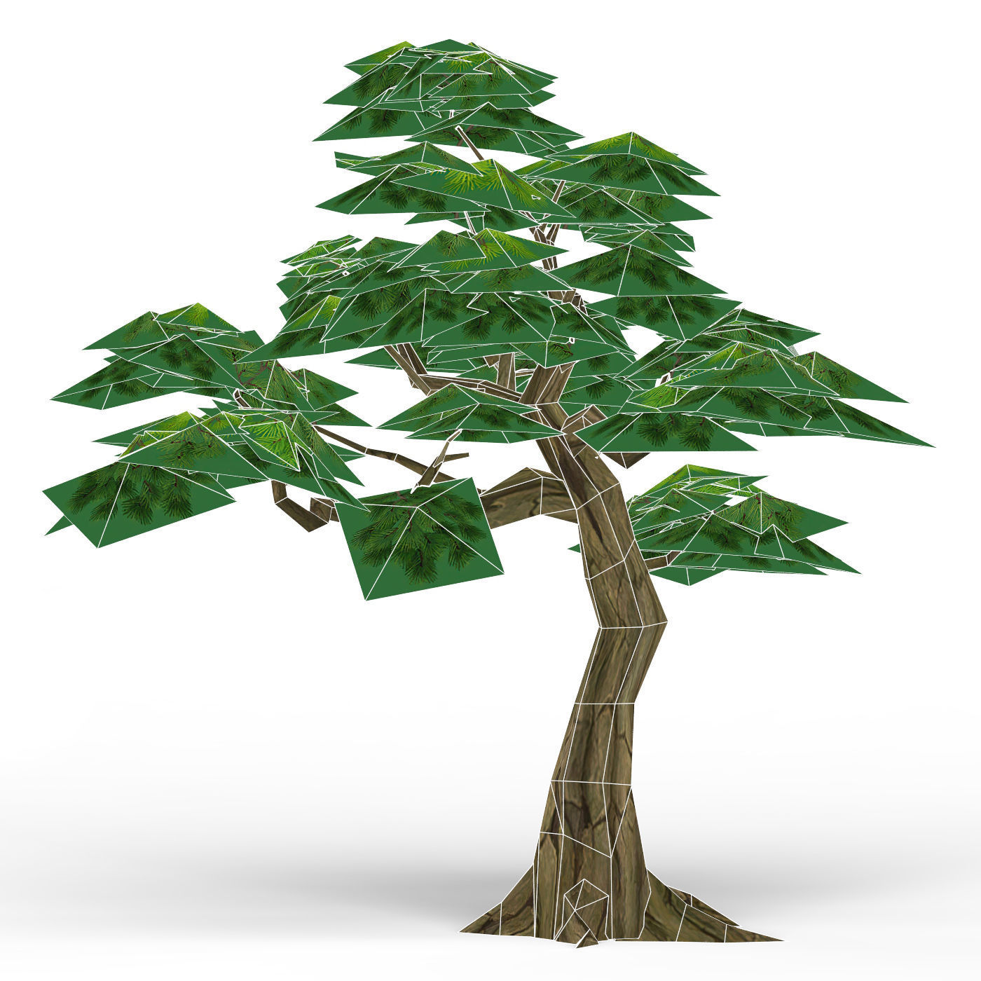 Game Ready Fantasy Tree 13 Low-poly 3D model_4