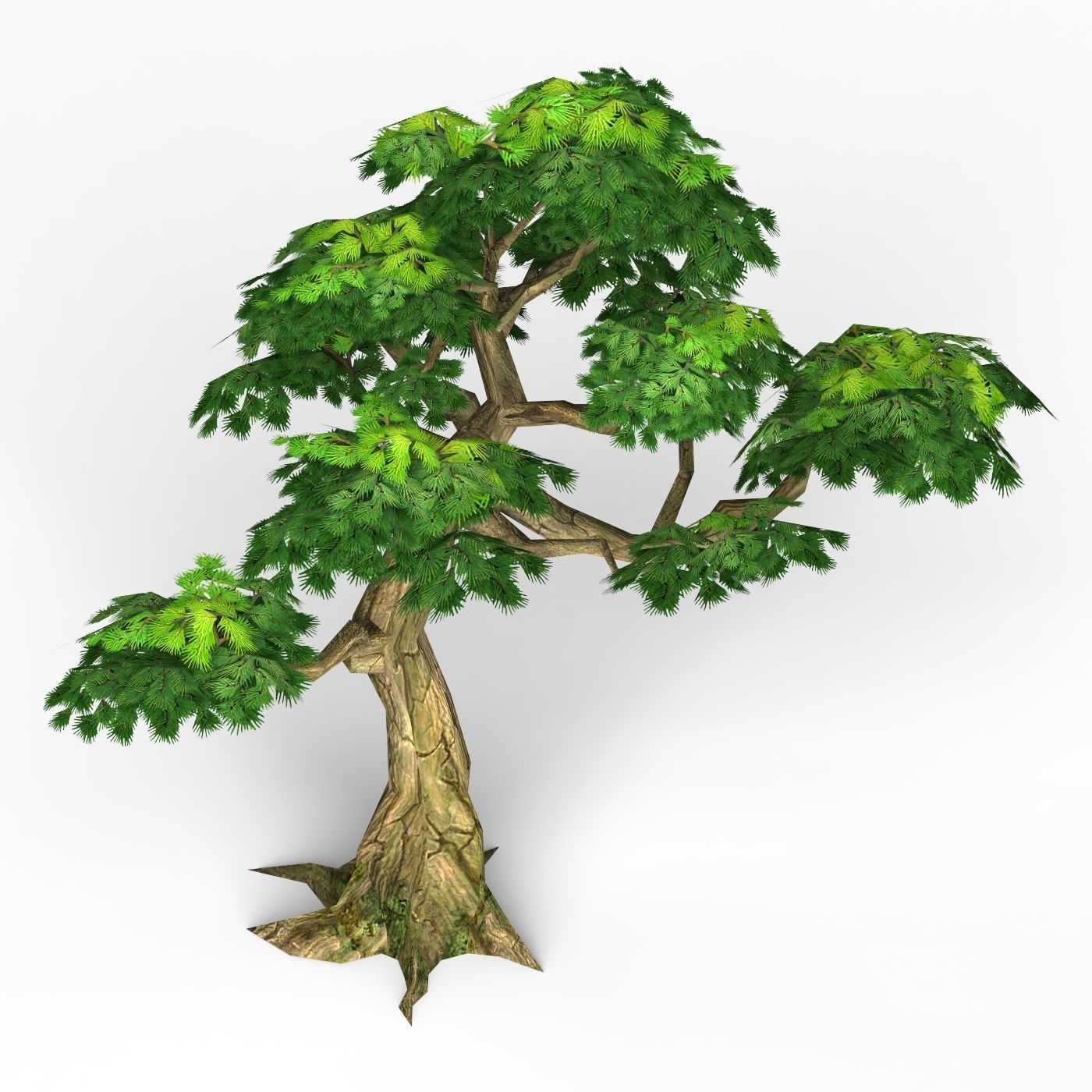 Game Ready Fantasy Tree 13 Low-poly 3D model_3
