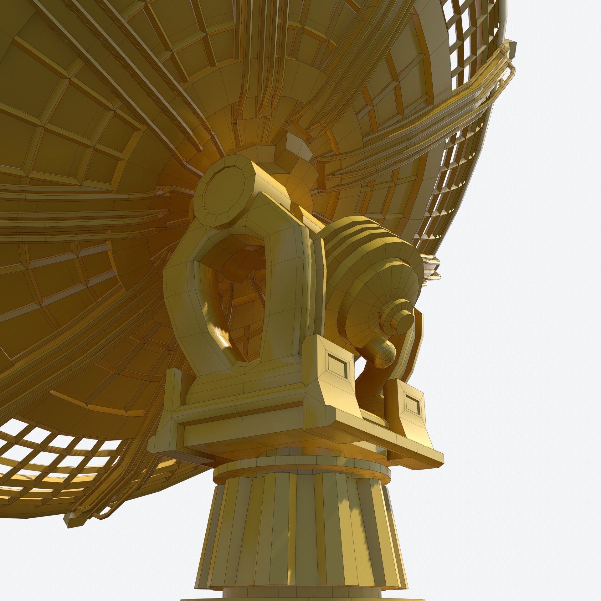 Huge Satellite Dish  Low-poly 3D model_18