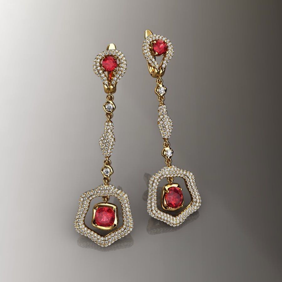  earrings N - 185 3D print model_1