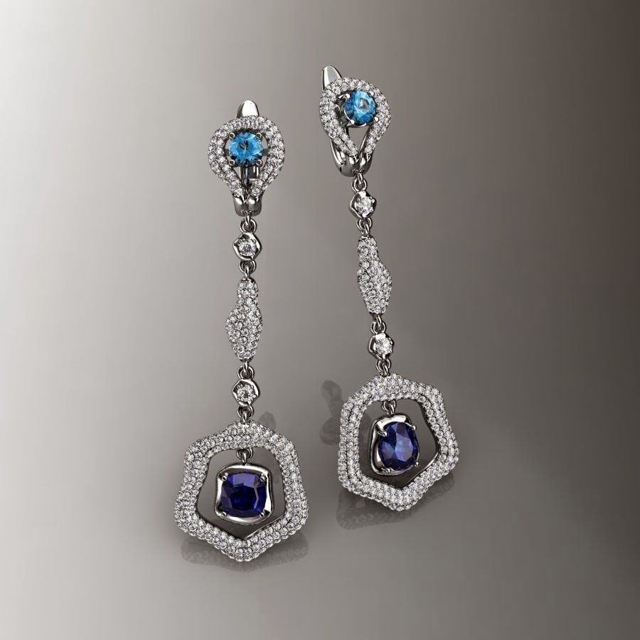  earrings N - 185 3D print model_2