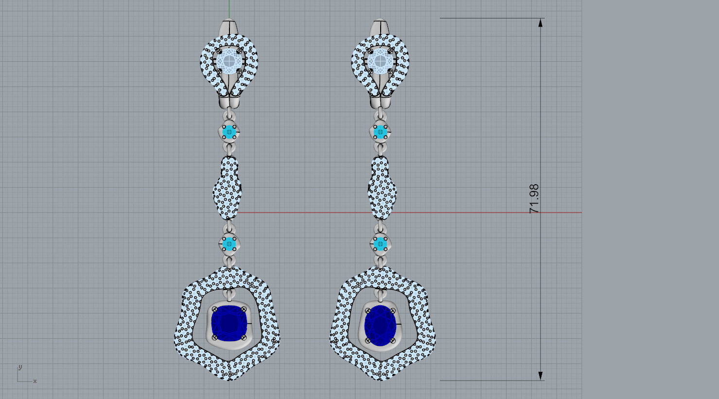  earrings N - 185 3D print model_9