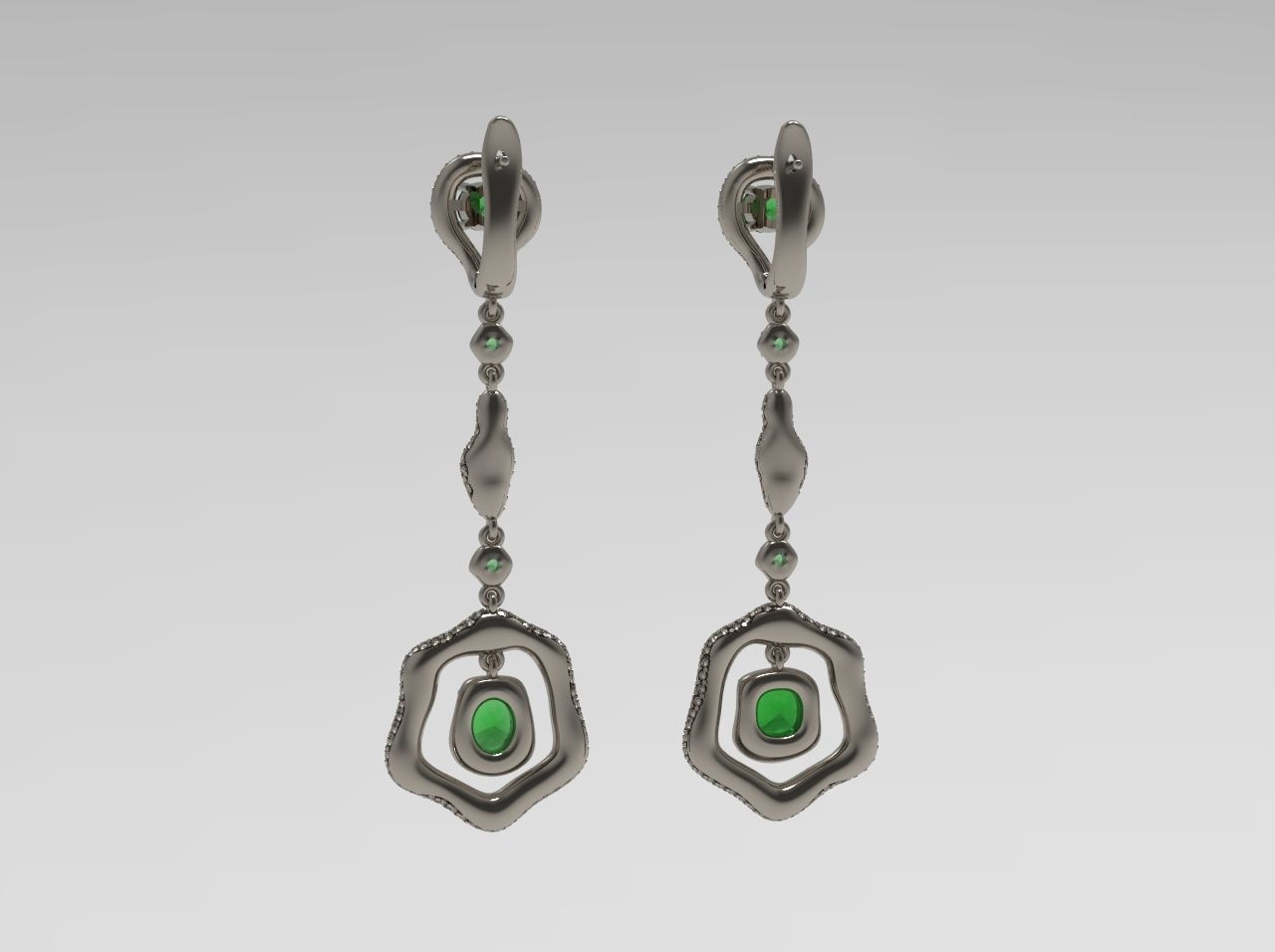  earrings N - 185 3D print model_6