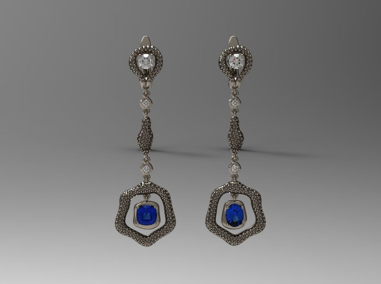  earrings N - 185 3D print model_8
