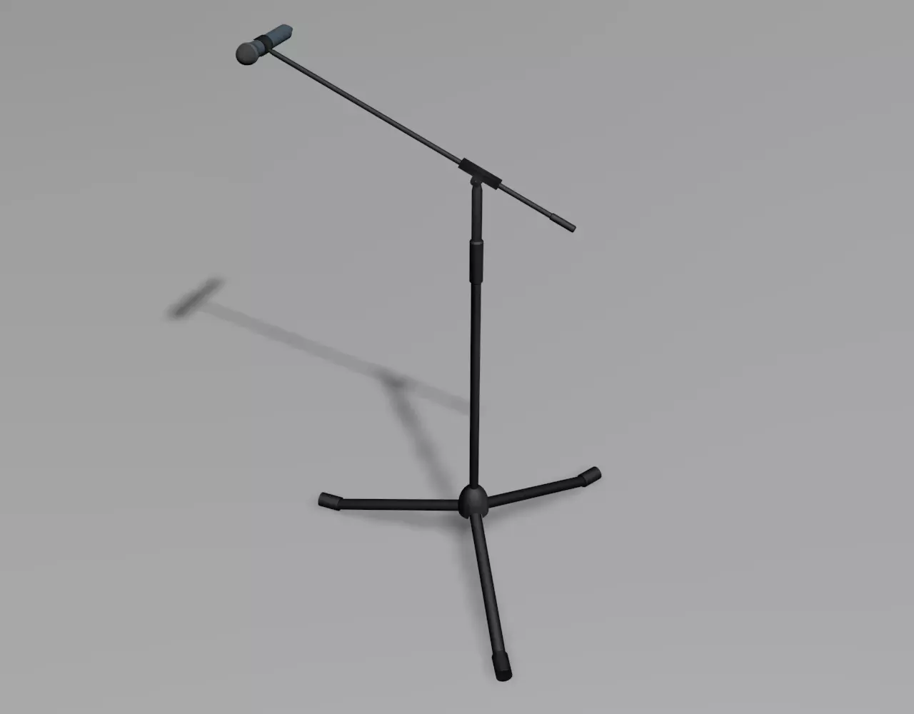 microphone with tripod 3D model