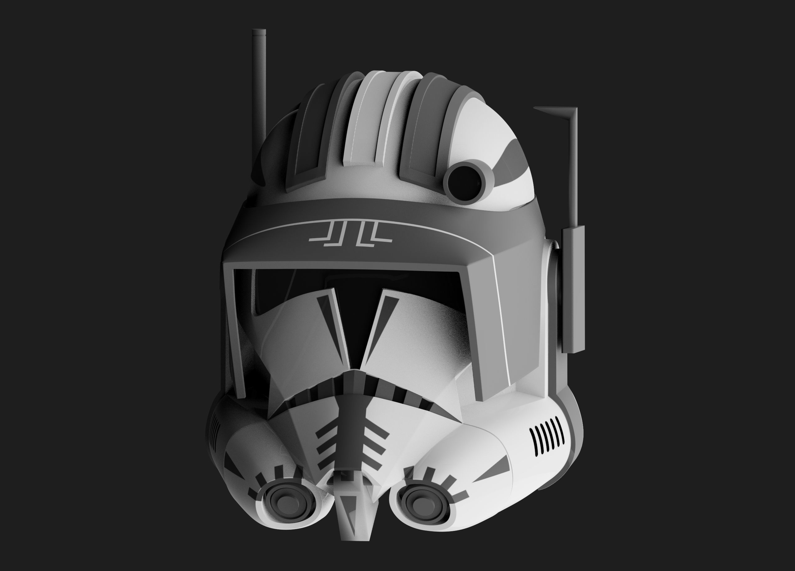Commander Cody - Vaughn Helmet TCW - 3D Print Files STL 3D print model_4