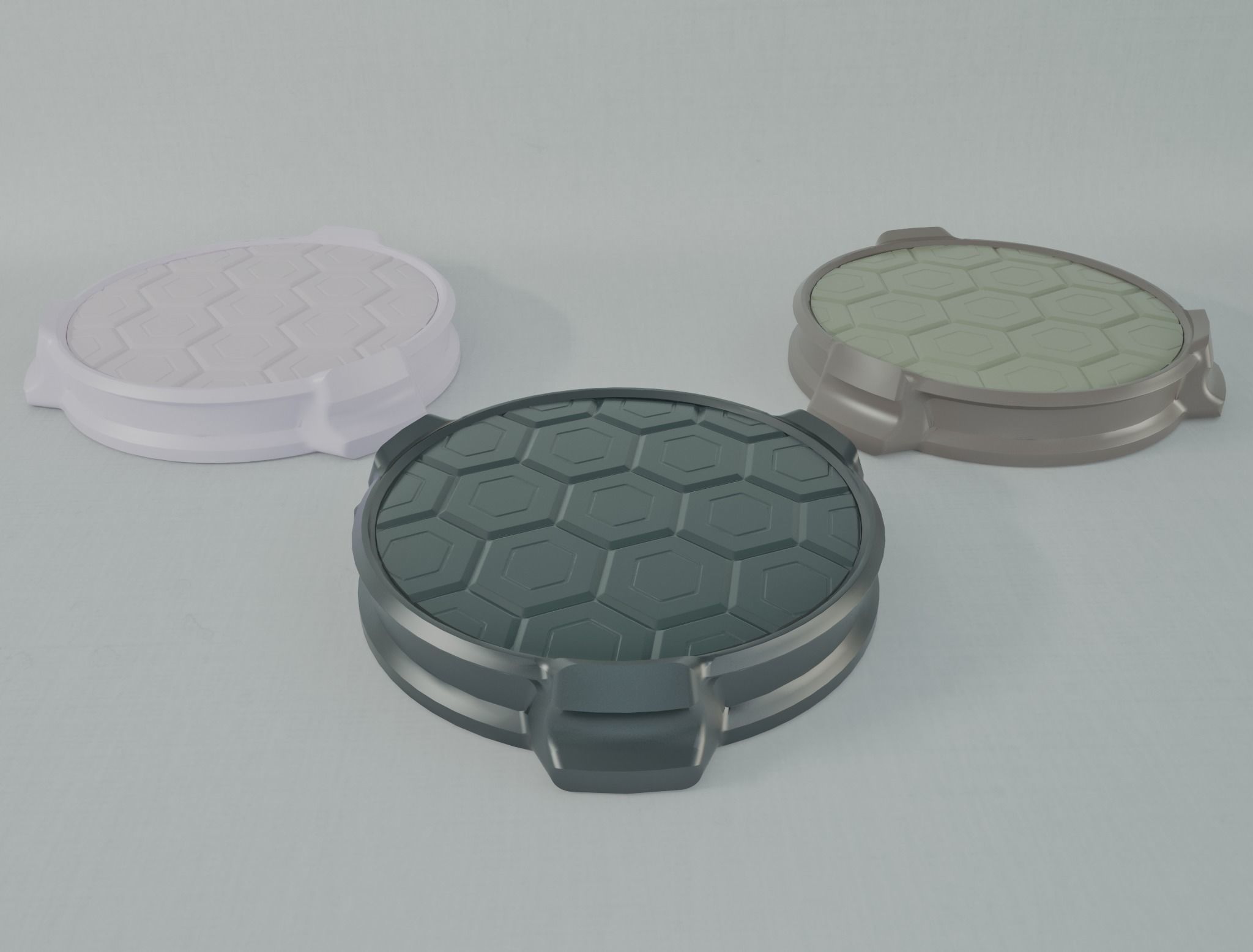 Sci Fi Pedestal 3D Printable Base  3D print model_1