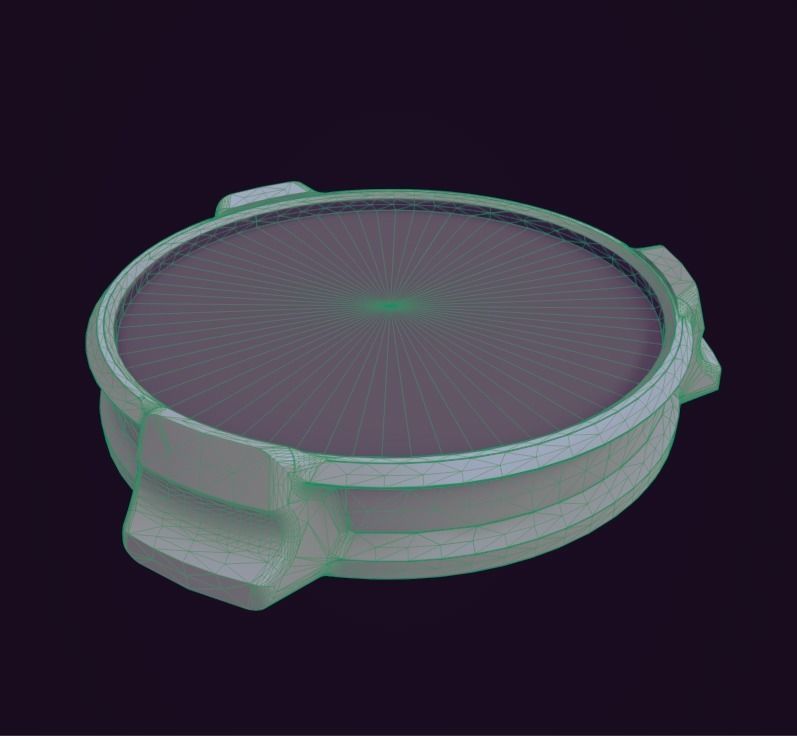 Sci Fi Pedestal 3D Printable Base  3D print model_6