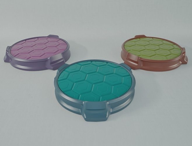 Sci Fi Pedestal 3D Printable Base  3D print model