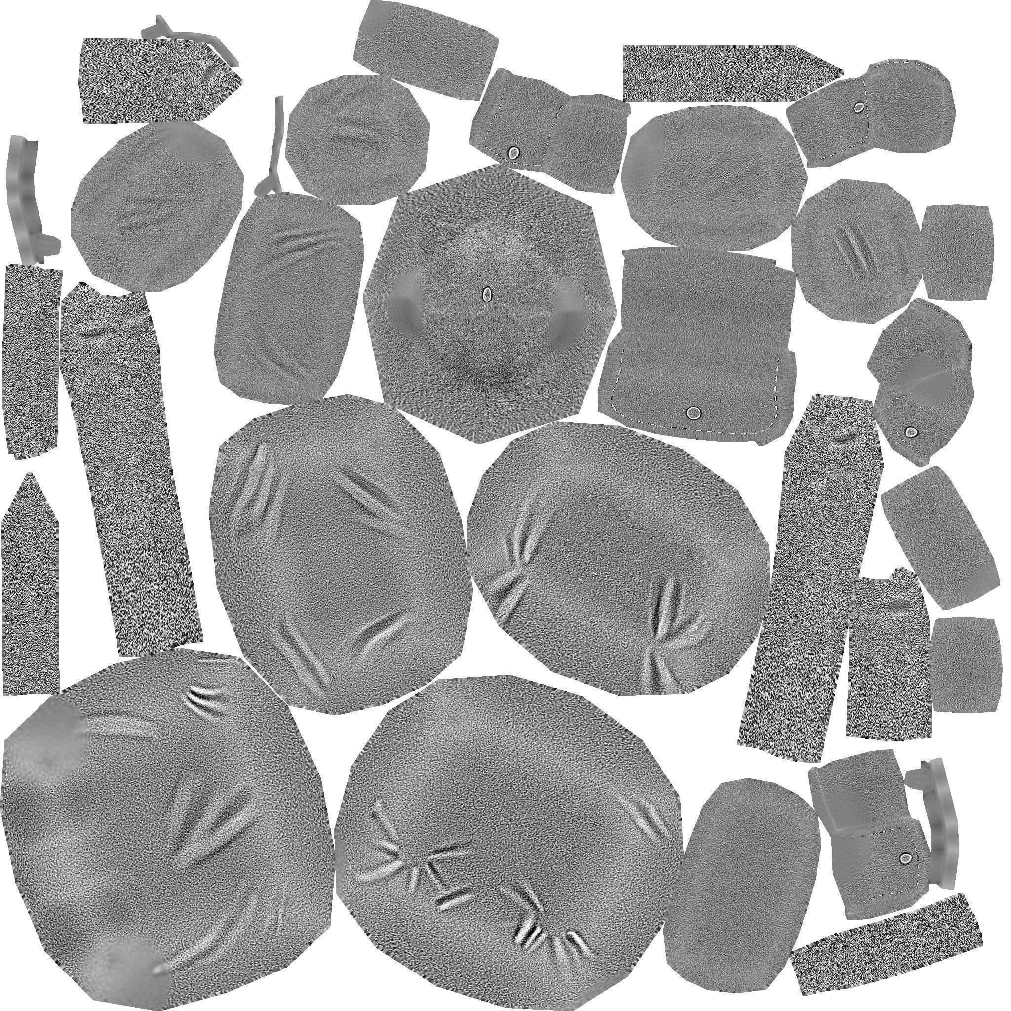 Desert Camouflage Backpack - Character Military Low-poly 3D model_15