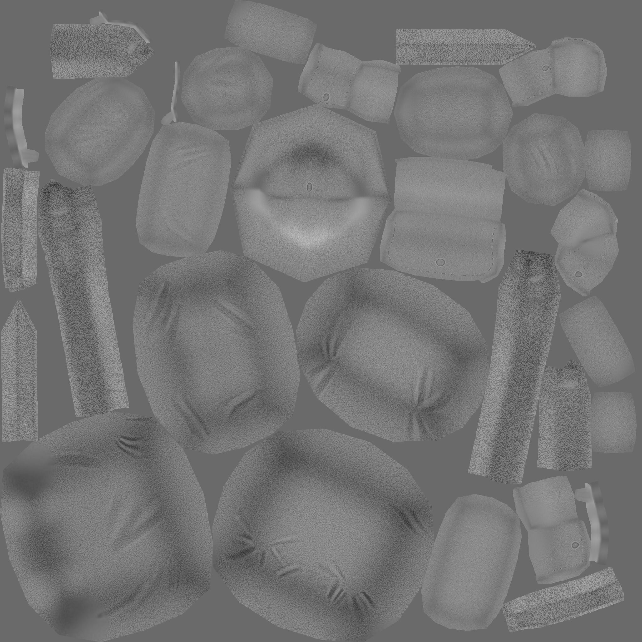 Desert Camouflage Backpack - Character Military Low-poly 3D model_19