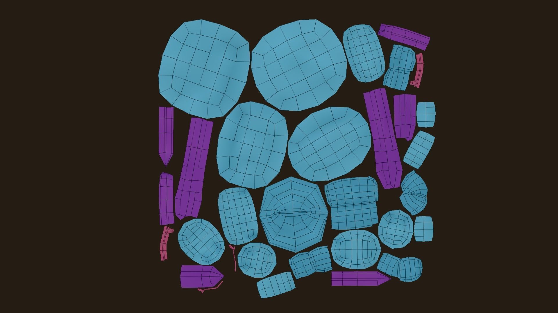 Desert Camouflage Backpack - Character Military Low-poly 3D model_11