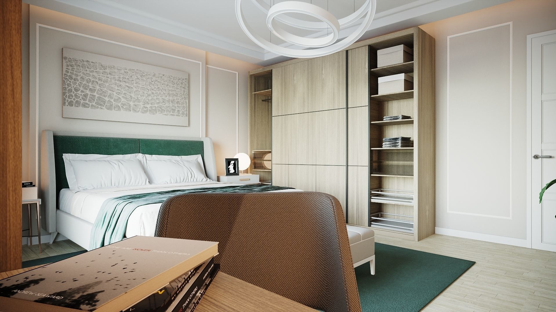Simple Bedroom  Interior 3 3D model_2
