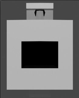 sniper box with square in middle Low-poly 3D model_1