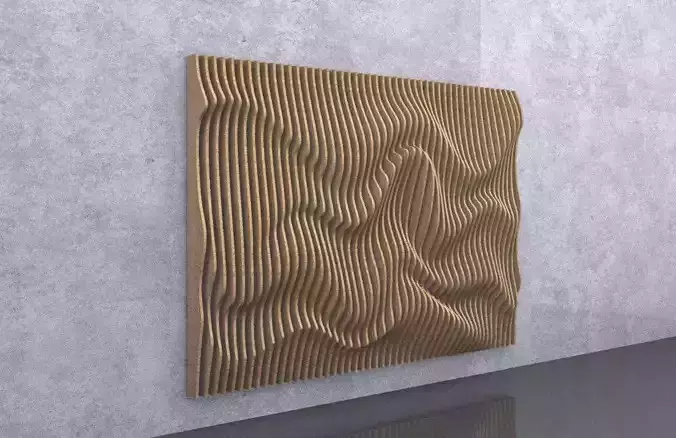 Parametric Wavy Panels 3D model