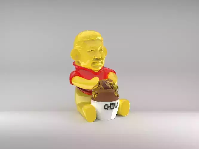 Xi JinPooh Bear 3D print model