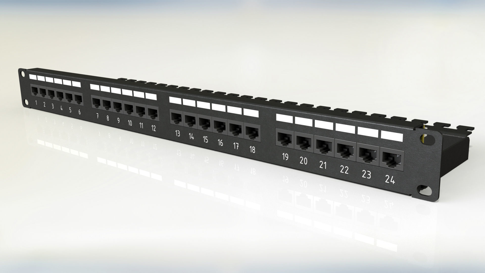 Patch panel 3D model CGTrader
