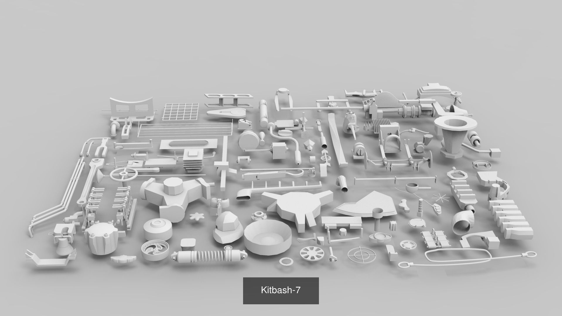 Kitbash big pack 3D Model Collection_9