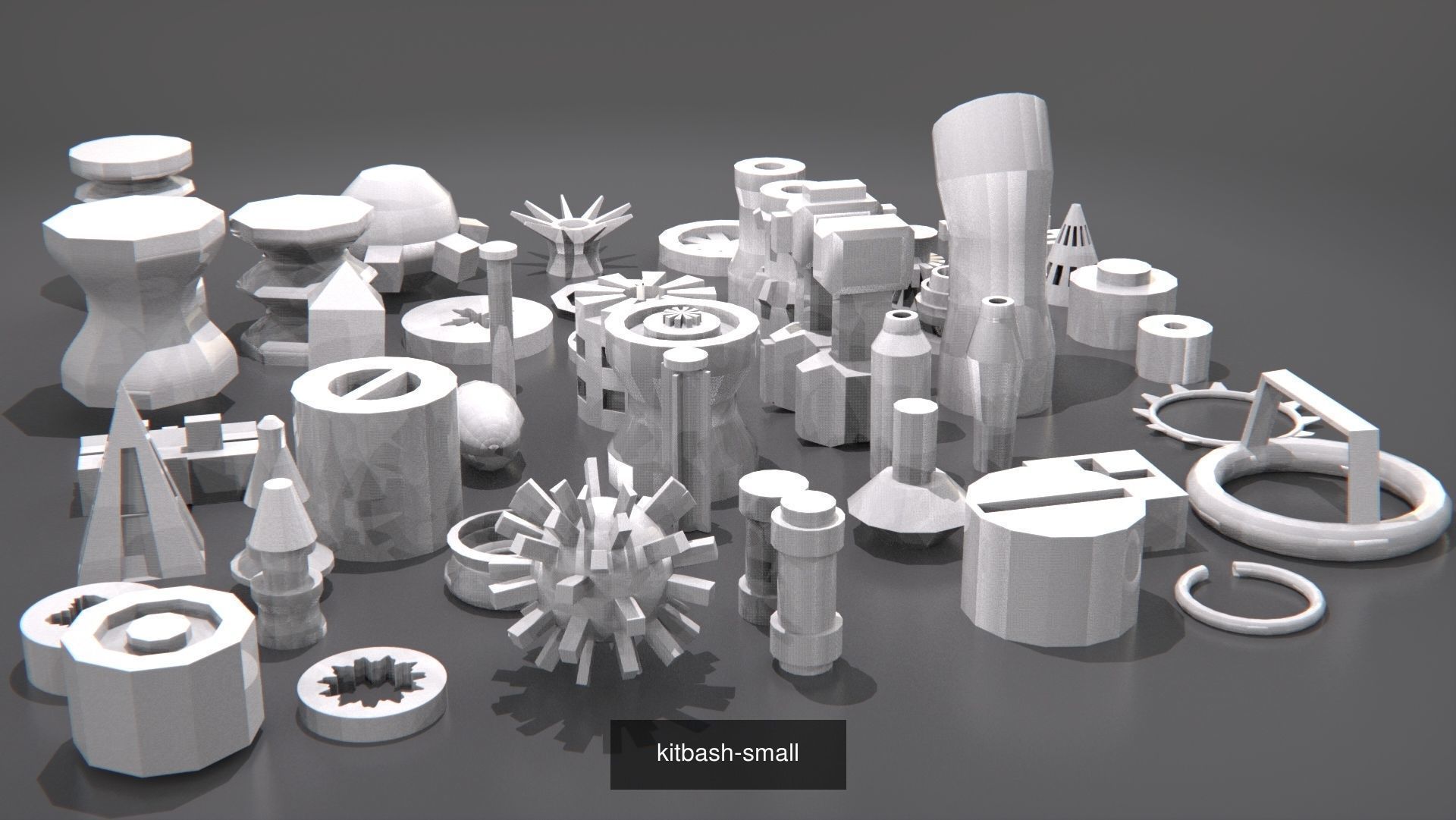 Kitbash big pack 3D Model Collection_7
